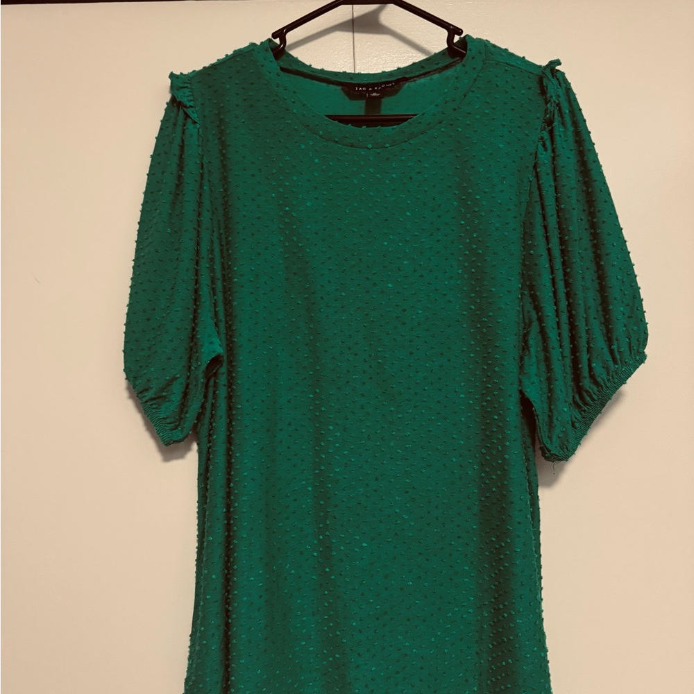 Zac & Rachel Green Ruffled Short Sleeve Blouse